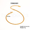 Stainless Steel Box Chain Bracelets for Unisex SO5210-4-1