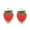 Fruit Alloy Enamel Pendants ENAM-T022-32E-1