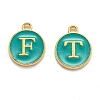 Initial Letter A~Z Alphabet Enamel Charms ENAM-X0018-15-2