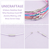 Unicraftale 60Pcs 6 Colors Stainless Steel Wire Necklace Cord DIY Jewelry Making TWIR-UN0001-13B-4