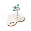 Synthetic Turquoise Chips Tree of Life Decorations AJEW-JD00014-06-5