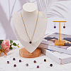 FIBLOOM 12Pcs Natural Amethyst Charms G-FI0001-27-5