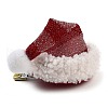 Christmas Hat Polyester Alligator Hair Clips for Women Girl AJEW-M012-02B-2