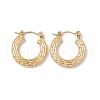 Ion Plating(IP) 304 Stainless Steel Donut Hoop Earrings for Women EJEW-E199-01G-1