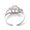 304 Stainless Steel Open Cuff Rings RJEW-Q808-07P-3