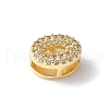 Brass Micro Pave Clear Cubic Zirconia Initial Multi-strand Links KK-S520-01G-15-2