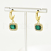 Geometric Square Alloy Stud Earrings QF1069-2