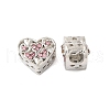 Rack Plating Alloy Rhinestone European Beads PALLOY-S189-46P-1