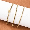 304 Stainless Steel Venetian Chain Necklace Making X-STAS-A028-N032G-3