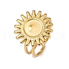 Stainless Steel Cuff Ring Findings PW-WG67428-11-1