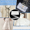 FINGERINSPIRE 10M Polycotton Pleated Elastic Lace Ribbon OCOR-FG0002-62A-02-6