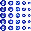 Olycraft 25Pcs 5 Style Transparent Glass Pendants LAMP-OC0001-60-1