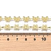 Brass Butterfly Link Chain Necklaces NJEW-M108-15G-3