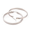 Tarnish Resistant 201 Stainless Steel Big Hoop Earrings with 304 Stainless Steel Pins for Women EJEW-E146-07P-B-2