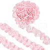 5 Yards Polyester Ruffled Trimming Lace Ribbon OCOR-WH0091-76B-1