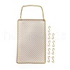 Iron Grid Shape Wall Mount Earring Display ODIS-P010-04G-2