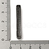 Brass Micro Pave Clear Cubic Zirconia Beads KK-G493-13B-01-3