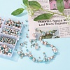 497Pcs 5 Style Rainbow ABS Plastic Imitation Pearl Beads OACR-YW0001-09A-8