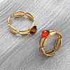 304 Stainless Steel Open Cuff Rings RJEW-A071-03G-3