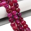 Dyed Natural Agate Beads Strands G-H087-E01-01B-1