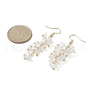 Natural Cloudy Quartz Chips Dangle Earrings EJEW-JE05266-08-2