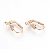 Brass Leverback Earring Findings KK-R071-07RG-2