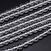 Round Natural Grade AA Quartz Crystal Beads Strands X-G-H1648-8mm-01N-AA-1