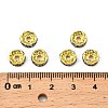 Brass Grade A Rhinestone Spacer Beads RSB038NF-14G-2