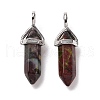 Natural Dragon Blood Pointed Pendants X-G-K329-48P-2