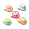 Opaque Resin Cabochons X-RESI-B017-02C-2