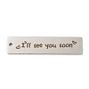 Non-Tarnish 201 Stainless Steel Big Pendants STAS-L079-027S-G-1