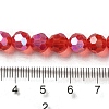 Electroplate Transparent Glass Beads Strands EGLA-A035-T8mm-L01-4