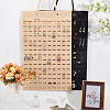 CRASPIRE 2Pcs 2 Colors Wool Felt Jewelry Earring Organizer Hanging Bags AJEW-CP0007-69-3