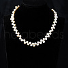 Mother's Day Jewellery Natural Baroque Freshwater Pearl Rice Beaded Necklaces for Women FS-WGF2BFC-01-4