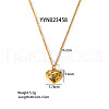 Hollow Heart Stainless Steel Stud Earrings & Pendant Necklaces Sets for Women FA1341-1-3
