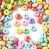UV Plating Opaque Acrylic Beads X-MACR-F083-13-1