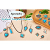 24Pcs 12 Styles Synthetic Turquoise Pendants FIND-TA0001-79-19