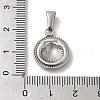 304 Stainless Steel Pendants STAS-B053-27P-3
