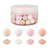 80Pcs 8 Style Food Grade Eco-Friendly Silicone Beads SIL-TA0001-04-10