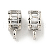 Brass Cubic Zirconia Tube Bails KK-L215-202P-1