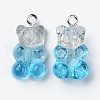 Transparent Resin Pendants RESI-R429-31-3