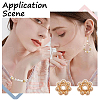 HOBBIESAY 50Pcs Brass Daisy Spacer Beads KK-HY0003-79-7