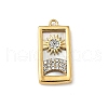 304 Stainless Steel Rhinestone Pendants STAS-U054-01A-G-1