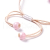 Handmade Dry Pressed Flower Link Bracelet for Girl Women BJEW-C004-01I-3