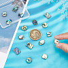 BENECREAT 16Pcs 4 Style Natural Shell Cabochons SSHEL-BC0001-23-3