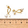 304 Stainless Steel Stud Earrings EJEW-C133-01G-3