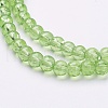1 Strand Transparent Crackle Glass Round Beads Strands X-CCG-Q001-4mm-11-3