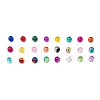 24 Colors Transparent Crackle Glass Beads CCG-JP0001-01C-3