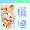 SUNNYCLUE 120Pcs 10 Colors Transparent Acrylic Beads FIND-SC0009-78-2