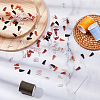 SUPERFINDINGS 200pcs 5 colors Resin Buttons BUTT-FH0001-010-4